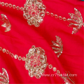 Elegant Outdoor Rayon 3mm Sequin Embroidered Fabrics